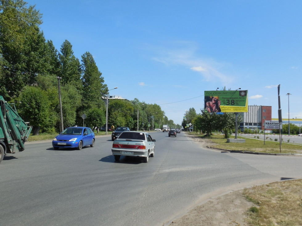 Фотография рекламного носителя, тип: Билборд 3x6, адрес: Станционная 6-я ул., д.5, Омск, Омская область, Россия. Сторона А №1009971