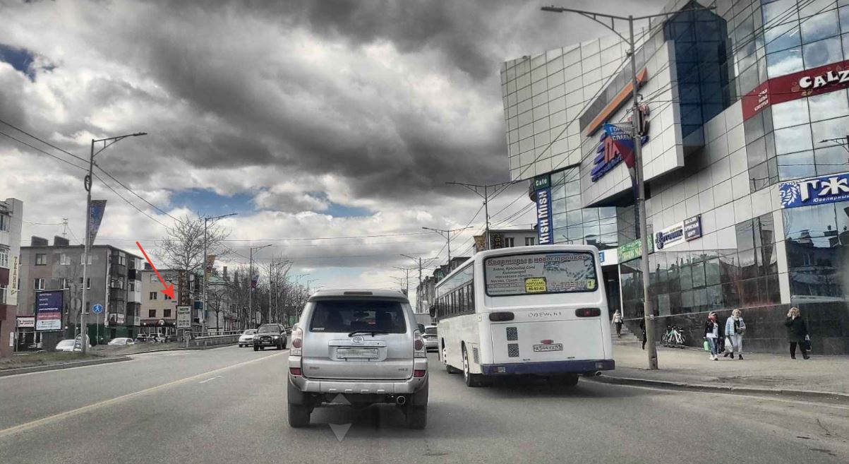 Фотография рекламного носителя, тип: Ситиформат 1.8x1.2, адрес: 50 Лет Октября ул., перед поворотом, Петропавловск-Камчатский, Камчатский край, Россия. Сторона Б №777549