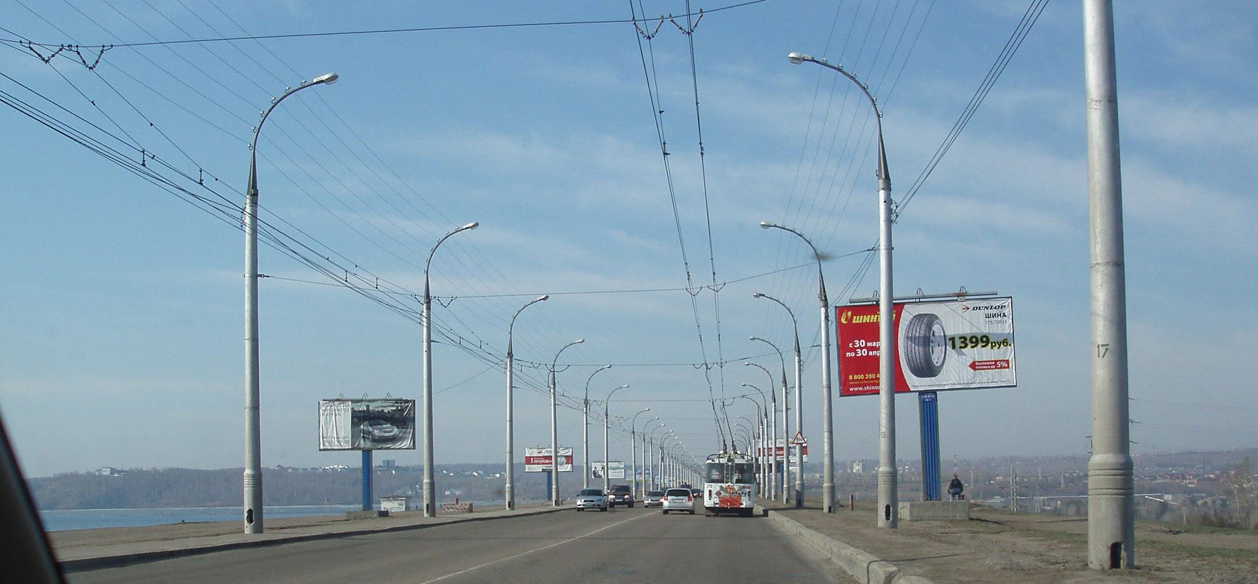 Фотография рекламного носителя, тип: Билборд 3x6, адрес: Плотина ГЭС Нижний Бьеф, поз.16, Иркутск, Иркутская область, Россия. Сторона A №651548