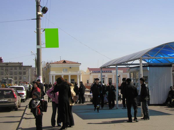 Фотография рекламного носителя, тип: Панель-кронштейн, адрес: Петровская ул., Чита, Забайкальский край, Россия. Сторона B №568682