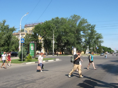 Фотография рекламного носителя, тип: Пиллар 3x1.4, адрес: Интернациональная ул., д.84 Х Пролетарская ул., Тамбов, Тамбовская область, Россия. Сторона С №466192