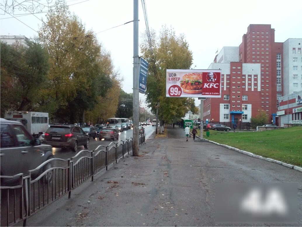 Фотография рекламного носителя, тип: Билборд 3x6, адрес: Фрунзе ул. Х Красноармейская ул., д.44, Томск, Томская область, Россия. Сторона А №421572