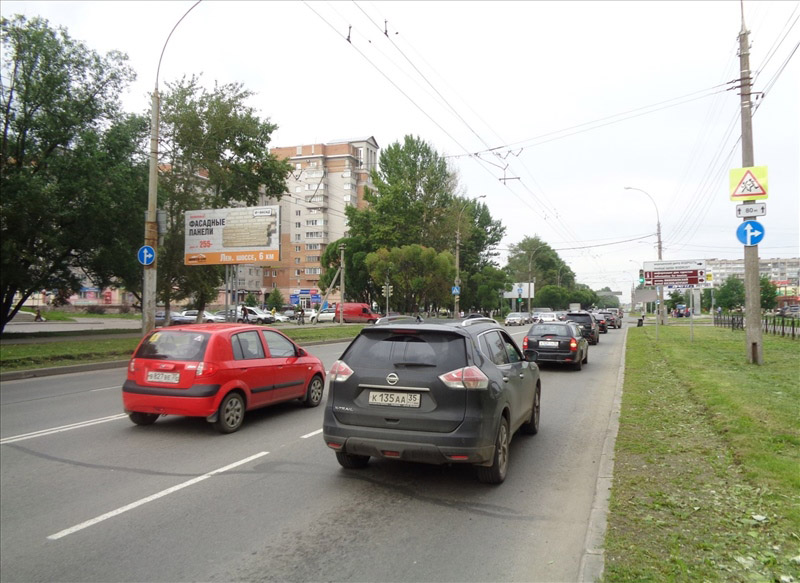 Фотография рекламного носителя, тип: Билборд 3x6, адрес: Ленинградская ул., д.146, Вологда, Вологодская область, Россия. Сторона Б №526332