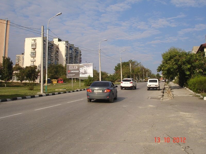 Фотография рекламного носителя, тип: Билборд 3x6, адрес: Куникова ул., АЗС Дюрсо, Новороссийск, Краснодарский край, Россия. Сторона Б №713773