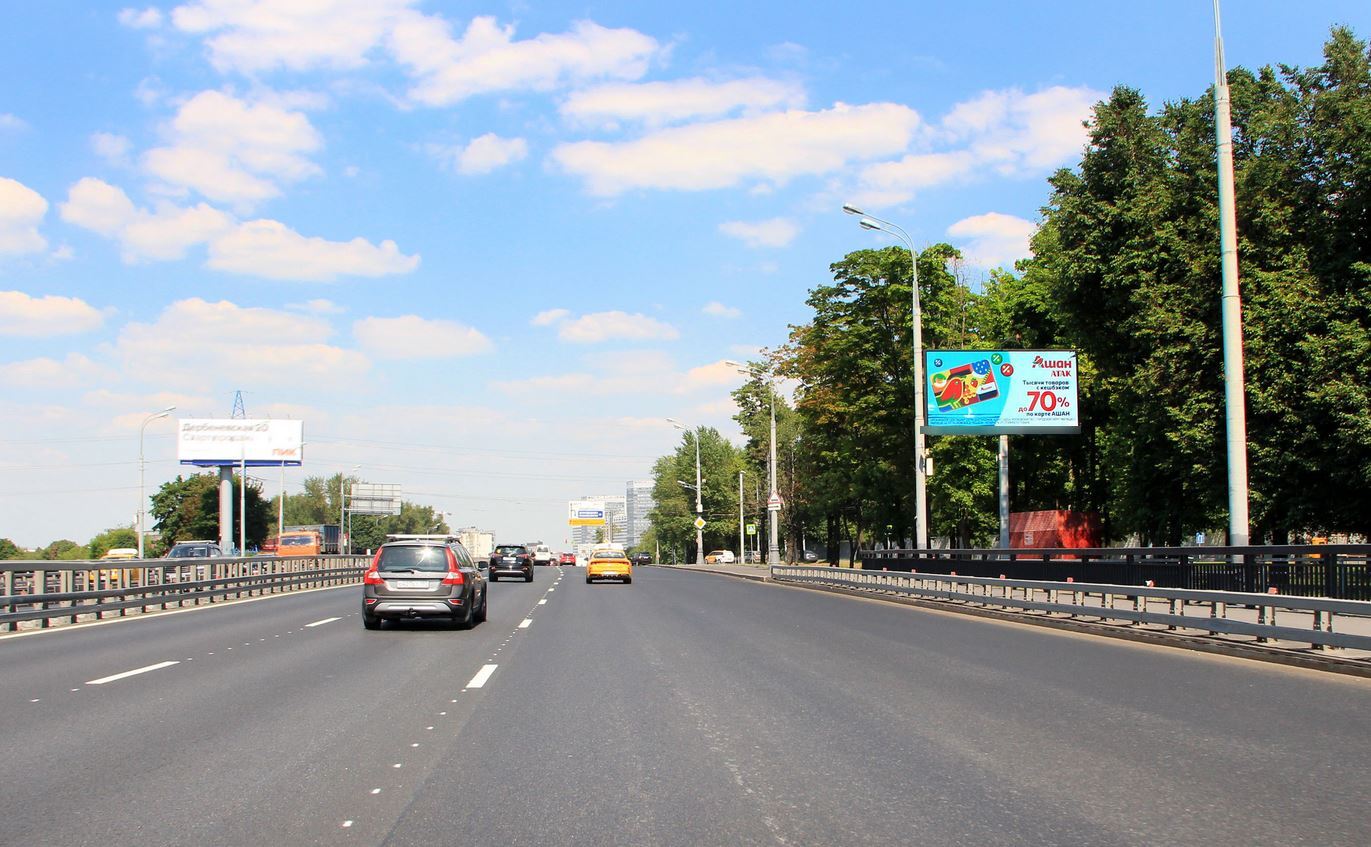 Фотография рекламного носителя, тип: Билборд 3x6, адрес: Варшавское ш., д.50, Москва, Россия. Сторона Аh1-Аh4 №874642
