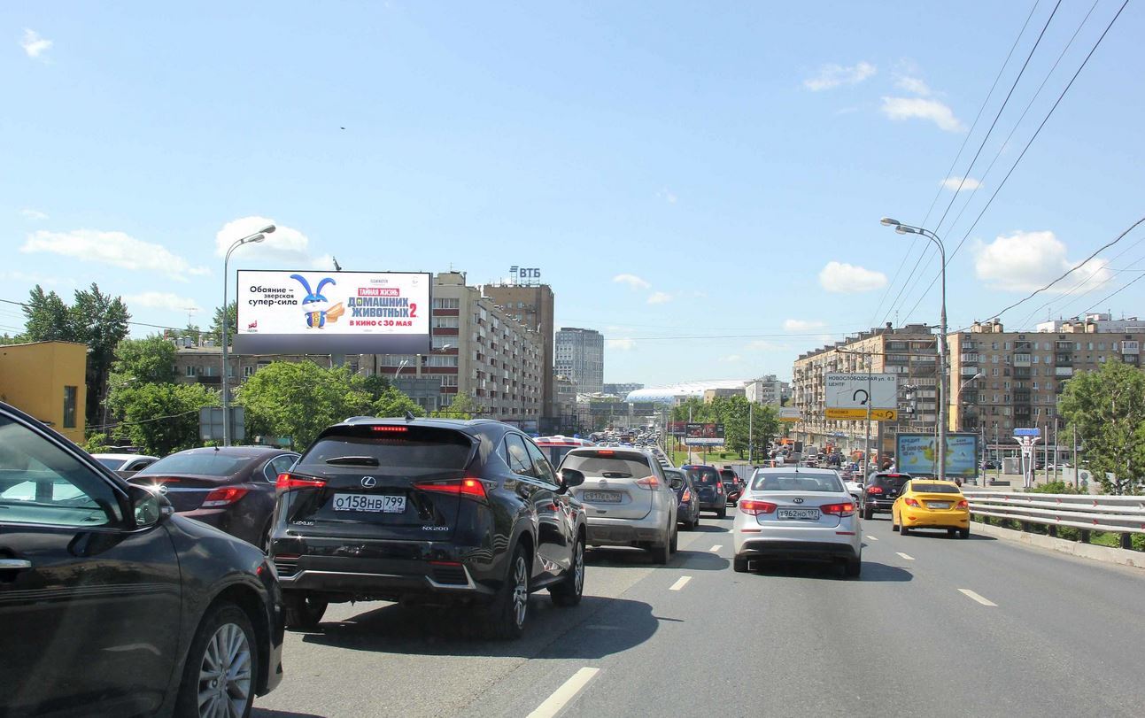 Фотография рекламного носителя, тип: Суперсайт 5x15, адрес: Масловка Н. ул., д.3, Москва, Россия. Сторона Bh1-Bh4 №882806