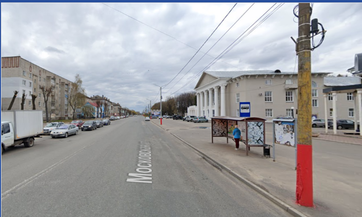 Фотография рекламного носителя, тип: Остановка 1.8x1.2, адрес: Московская ул., в р-не ЦВР, Муром, Владимирская область, Россия. Сторона А №1097509