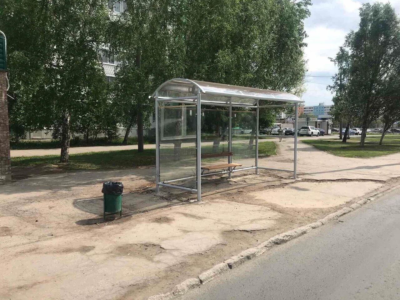 Фотография рекламного носителя, тип: Остановка 1.8x1.2, адрес: Георгия Димитрова ул., д75 Х Московское ш., Самара, Самарская область, Россия. Сторона B2 №829952