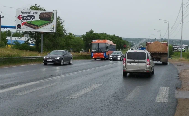 Фотография рекламного носителя, тип: Билборд 3x6, адрес: Усть Курдюмская а/д., Зональный пос., поз.2, Саратов, Саратовская область, Россия. Сторона Б №547553