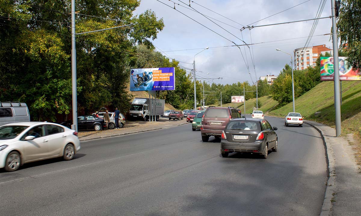 Фотография рекламного носителя, тип: Билборд 3x6, адрес: Мира пр-т., д.4, поз.3, Томск, Томская область, Россия. Сторона B №839749