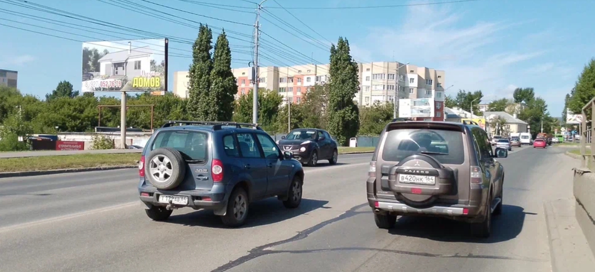 Фотография рекламного носителя, тип: Билборд 3x6, адрес: Усть-Курдюмская ш. Х Соколовогорская ул., Саратов, Саратовская область, Россия. Сторона Б №554372