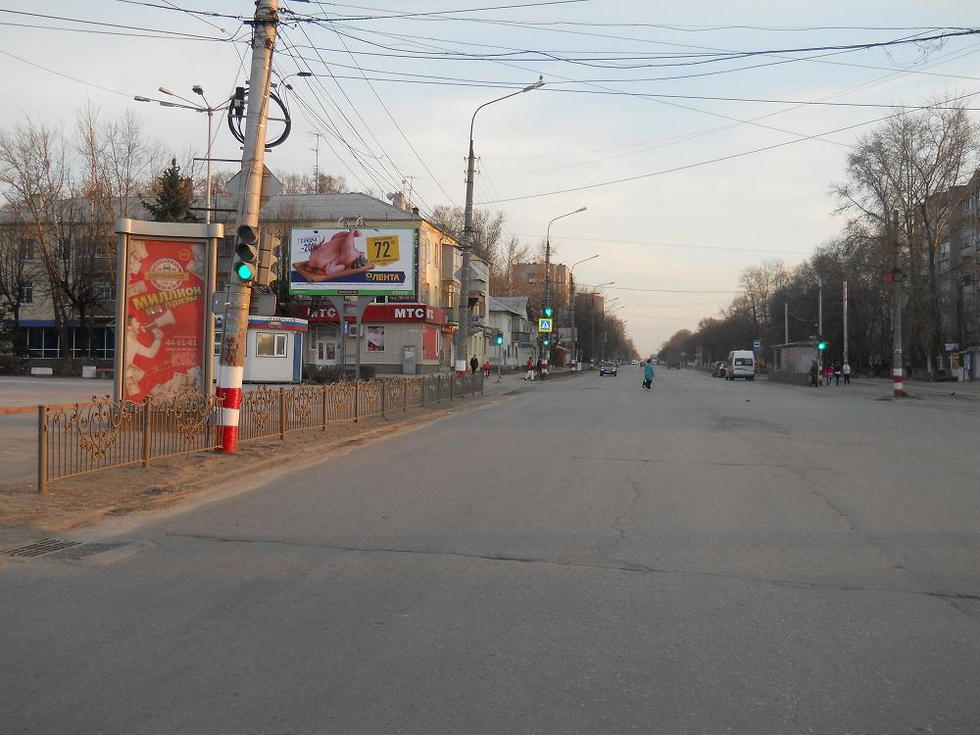 Фотография рекламного носителя, тип: Пиллар 3x1.4, адрес: Гая пр-т. Х Луначарского ул., Ульяновск, Ульяновская область, Россия. Сторона А2 №1027736