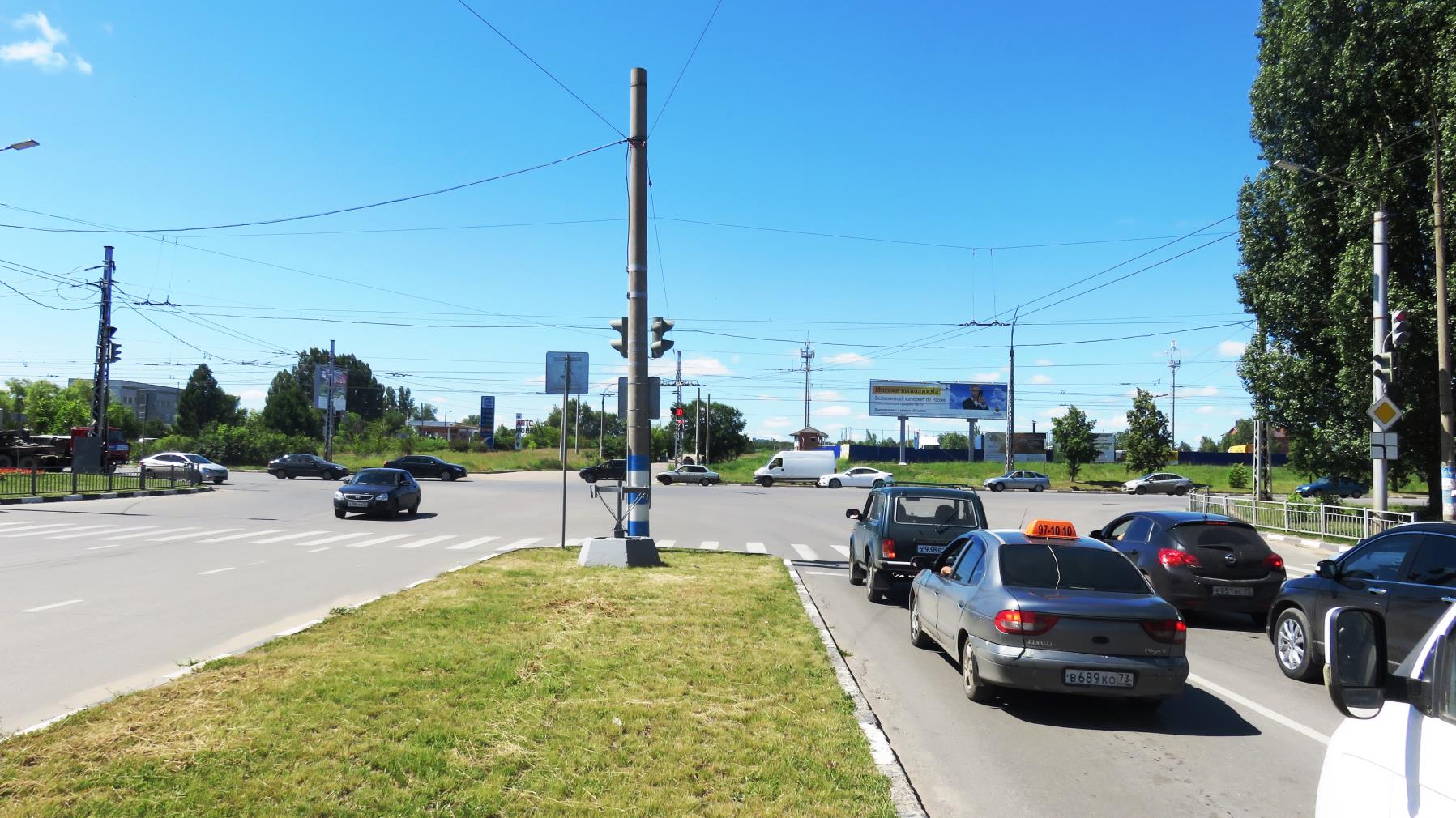 Фотография рекламного носителя, тип: Суперсайт 3x12, адрес: Туполева пр-т. Х Ленинского Комсомола пр-т., поз.1, Ульяновск, Ульяновская область, Россия. Сторона B №809664