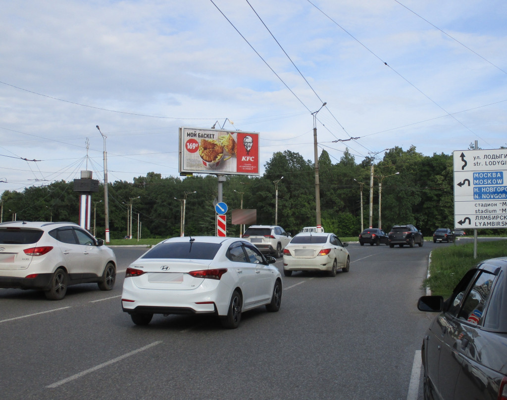 Фотография рекламного носителя, тип: Билборд 3x6, адрес: Веселовского ул., д.4, Саранск, Республика Мордовия, Россия. Сторона A4-A6 №871732
