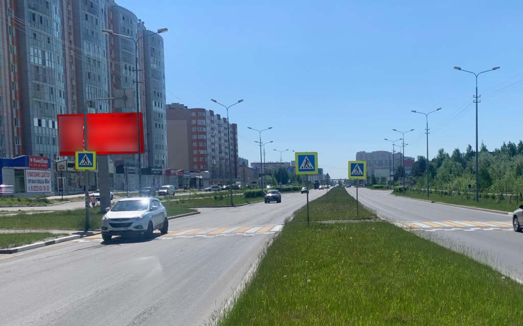 Фотография рекламного носителя, тип: Билборд 3x6, адрес: Иосифа Каролинского ул., д.12, Сургут, Ханты-Мансийский автономный округ – Югра, Россия. Сторона Б №960153