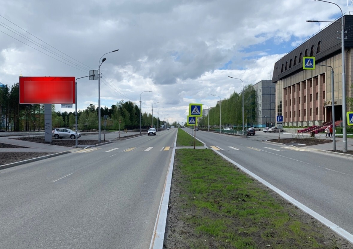 Фотография рекламного носителя, тип: Билборд 3x6, адрес: Крылова ул., д.23, Сургут, Ханты-Мансийский автономный округ – Югра, Россия. Сторона Б №959917