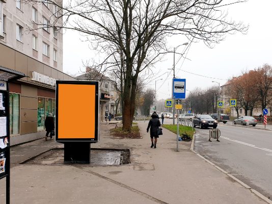 Фотография рекламного носителя, тип: Ситиформат 1.8x1.2, адрес: Александра Невского ул., д.26, Калининград, Калининградская область, Россия. Сторона Б №974162