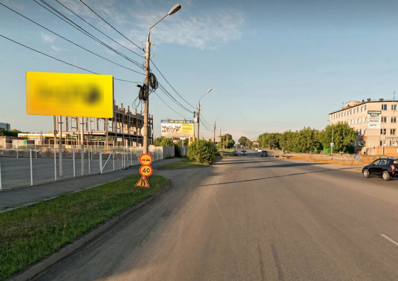 Фотография рекламного носителя, тип: Билборд 3x6, адрес: Бурова Петрова ул., д.102, Курган, Курганская область, Россия. Сторона A №1074123