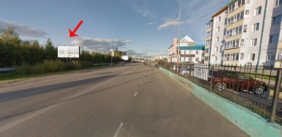 Фотография рекламного носителя, тип: Билборд 3x6, адрес: Загородных ул. Х Сергинская ул., ТЦ Флагман, Нягань, Ханты-Мансийский автономный округ – Югра, Россия. Сторона Б №853853