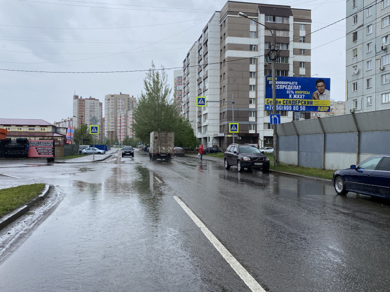 Фотография рекламного носителя, тип: Билборд 3x6, адрес: Воронова ул., д.24 Х Краснодарская ул., Красноярск, Красноярский край, Россия. Сторона А №779855