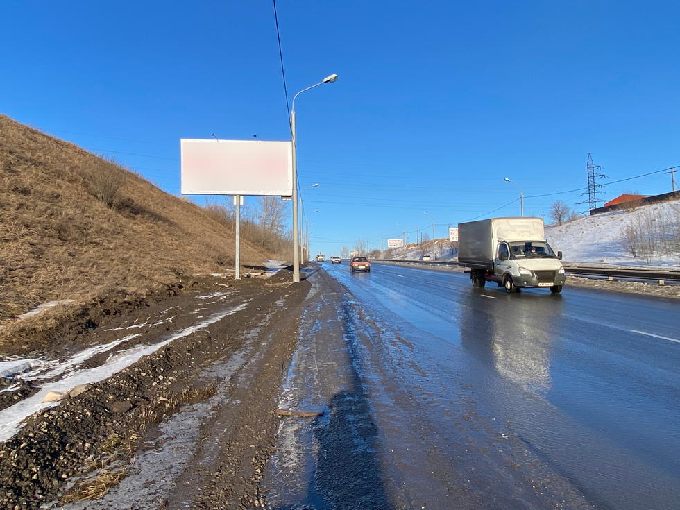 Фотография рекламного носителя, тип: Билборд 3x6, адрес: Енисейский тракт, 7 400м до поста ДПС, Красноярск, Красноярский край, Россия. Сторона Б №1029575