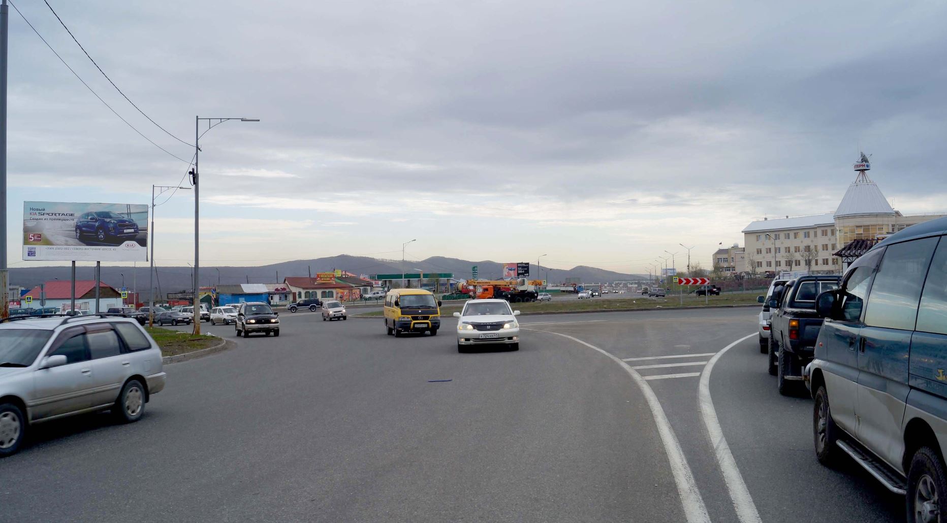 Фотография рекламного носителя, тип: Билборд 3x6, адрес: Северо-восточное ш., Кольцо Лукашевского, Петропавловск-Камчатский, Камчатский край, Россия. Сторона B №1041530