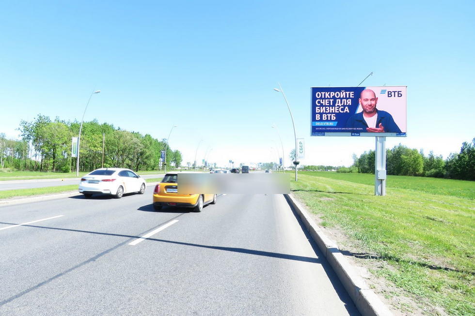 Фотография рекламного носителя, тип: Билборд 3x6, адрес: Пулковское ш., 470м до шоссе, Санкт-Петербург, Россия. Сторона А1 №633436
