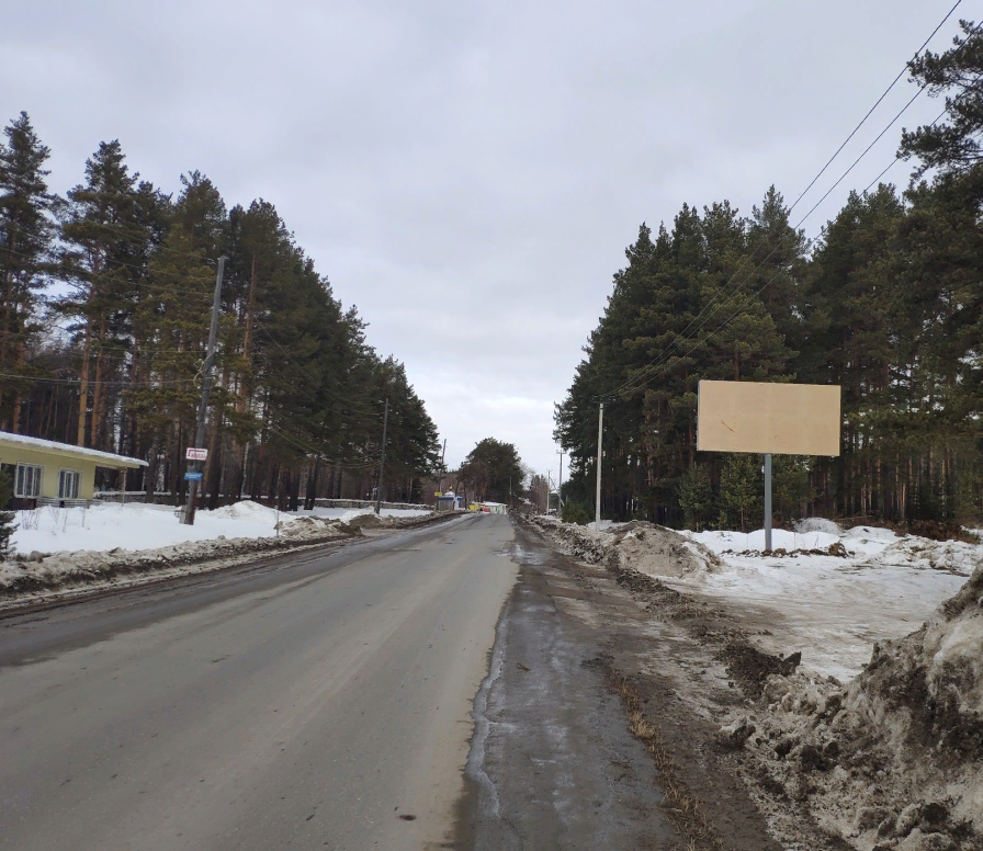 Фотография рекламного носителя, тип: Билборд 3x6, адрес: Декабристов ул., поз.1, Сысерть, Свердловская область, Россия. Сторона А №824933