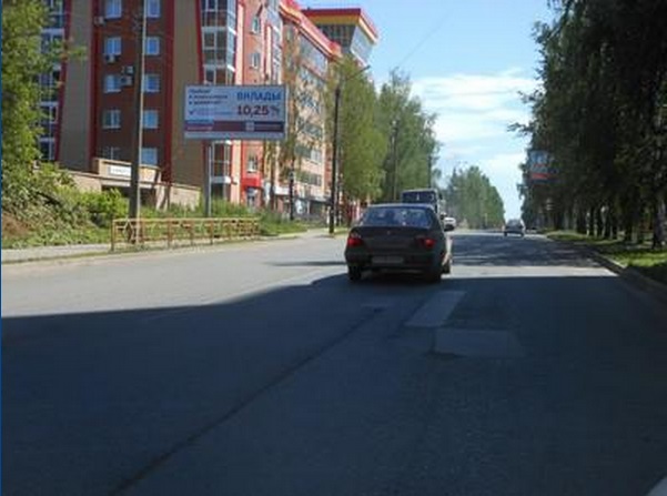 Фотография рекламного носителя, тип: Билборд 3x6, адрес: Сурикова ул., д.14А, Киров, Кировская область, Россия. Сторона B1-B3 №525876