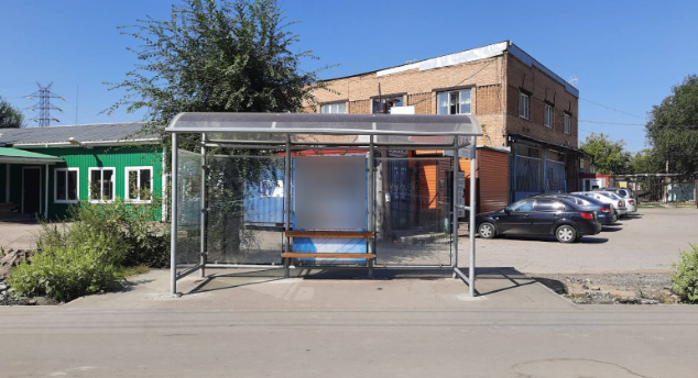 Фотография рекламного носителя, тип: Остановка 1.8x1.2, адрес: Пугачевский тр-т., д.69, Самара, Самарская область, Россия. Сторона A2 №830322