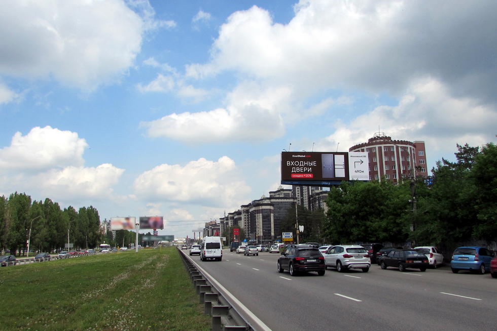 Фотография рекламного носителя, тип: Суперсайт 4x12, адрес: Московский пр-т. Х Победы б-р., Воронеж, Воронежская область, Россия. Сторона А №328436