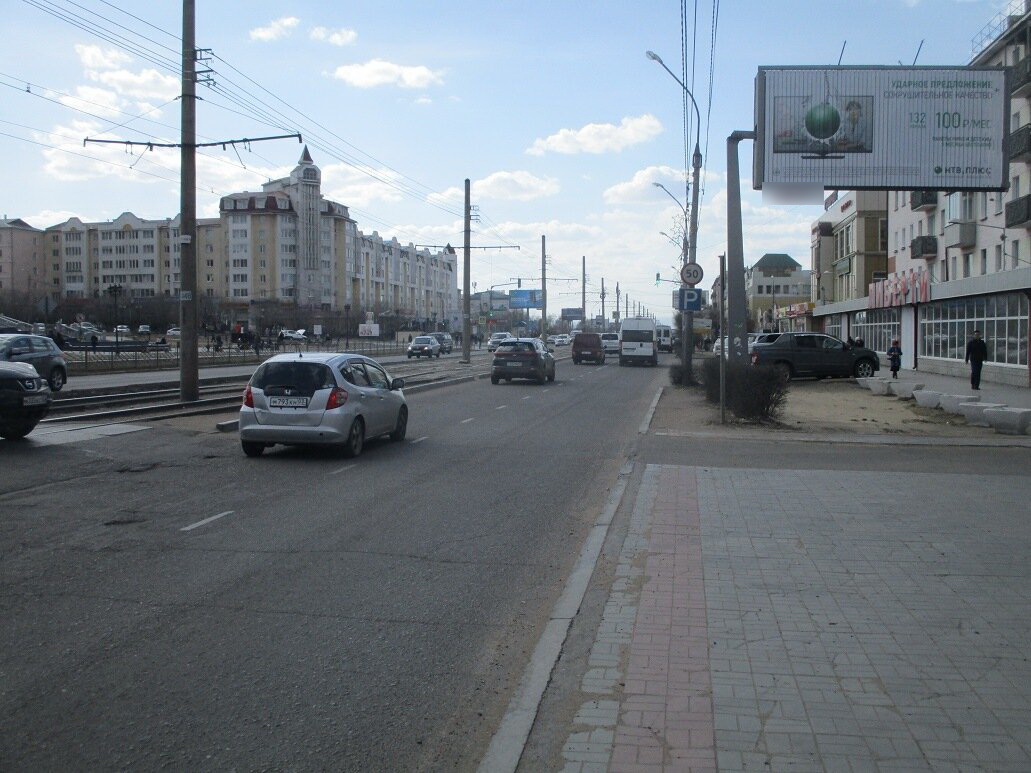 Фотография рекламного носителя, тип: Билборд 3x6, адрес: Терешковой ул., магазин Либерти, Улан-Удэ, Республика Бурятия, Россия. Сторона А1-А3 №697172