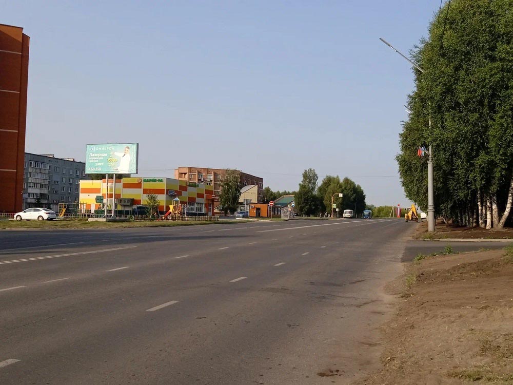 Фотография рекламного носителя, тип: Билборд 3x6, адрес: Победы ул., д.40, Юрга, Кемеровская область, Россия. Сторона Б №847049