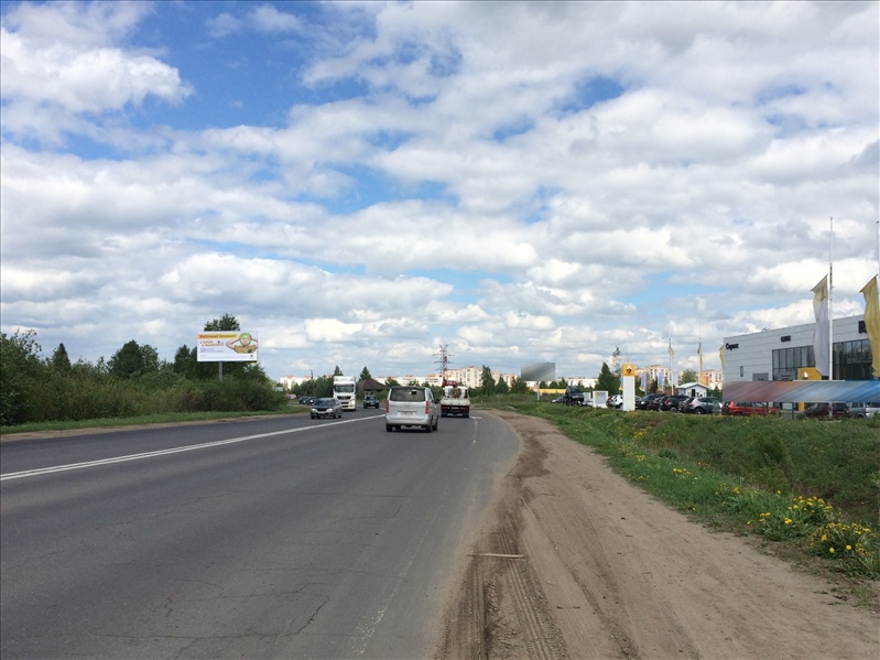 Фотография рекламного носителя, тип: Билборд 3x6, адрес: Окружная а/д., напротив дилерского центра Renault, Рыбинск, Ярославская область, Россия. Сторона Б №538149