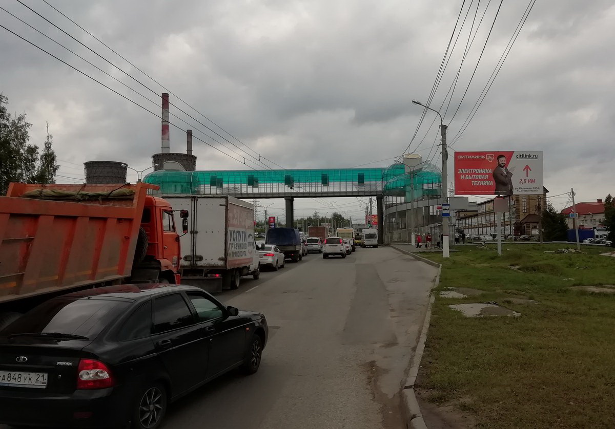 Фотография рекламного носителя, тип: Билборд 3x6, адрес: Марпосадское ш., д.9, Чебоксары, Республика Чувашия, Россия. Сторона A №838365