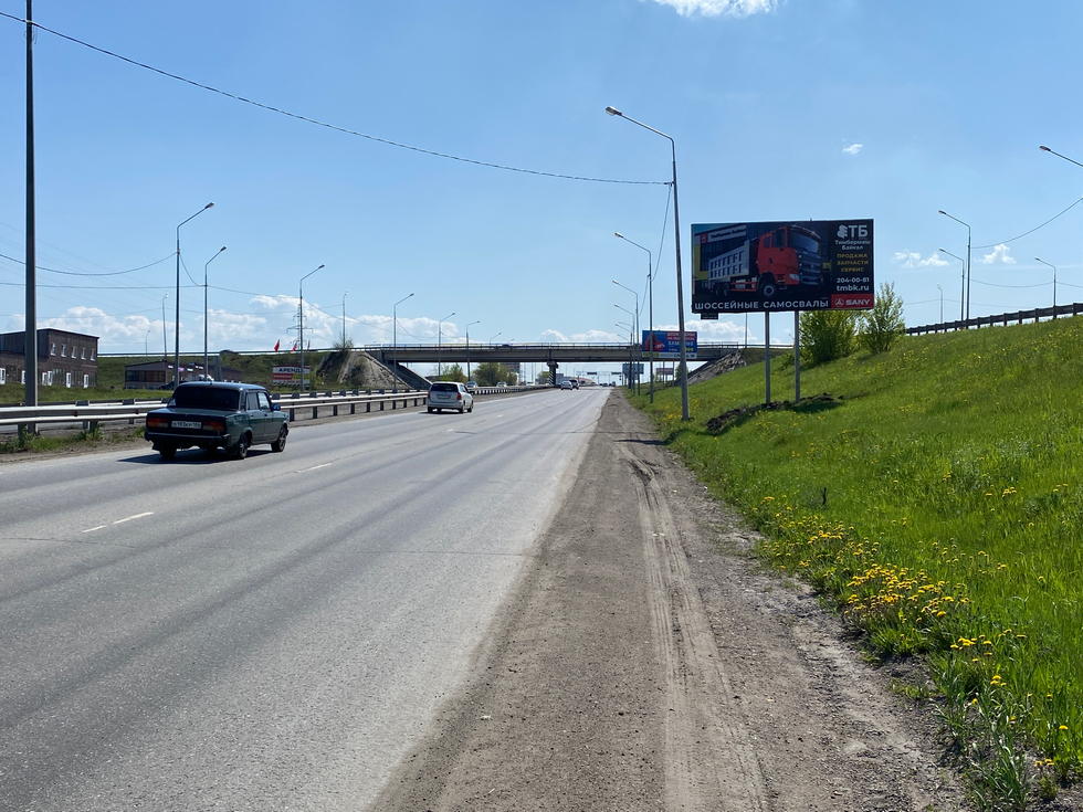 Фотография рекламного носителя, тип: Билборд 3x6, адрес: Енисейский тракт, 9 600м до поста ДПС, Красноярск, Красноярский край, Россия. Сторона А №1029576