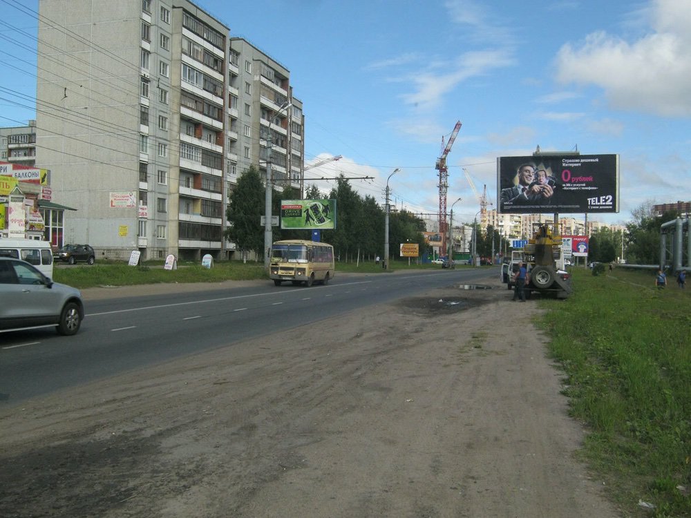 Фотография рекламного носителя, тип: Билборд 3x6, адрес: Советская ул., д.19, Архангельск, Архангельская область, Россия. Сторона А №765909