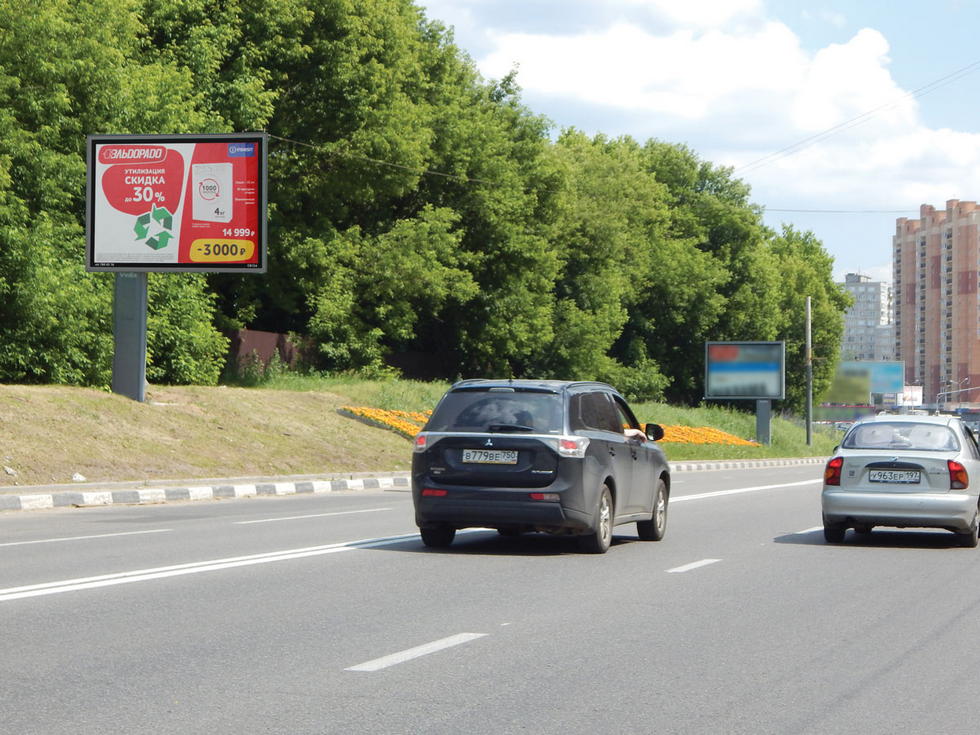 Фотография рекламного носителя, тип: Ситиборд 2.7x3.7, адрес: Гагарина ул., д.85, поз.1, Жуковский, Московская область, Россия. Сторона B1-B5 №490013