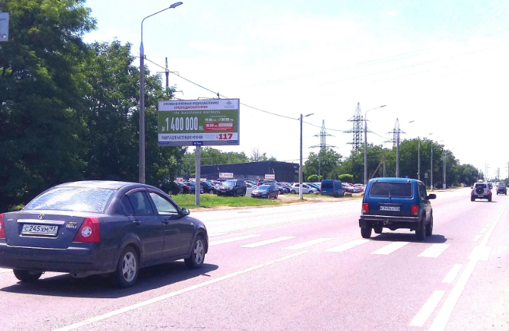 Фотография рекламного носителя, тип: Билборд 3x6, адрес: Калинина ул., напротив КНИИСХ, поз.2, Краснодар, Краснодарский край, Россия. Сторона Б №432836