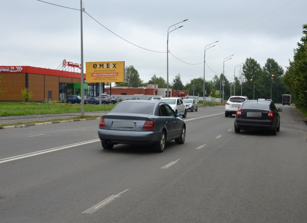 Фотография рекламного носителя, тип: Билборд 3x6, адрес: Академика Губкина ул., д.3, Рыбинск, Ярославская область, Россия. Сторона Б №491308