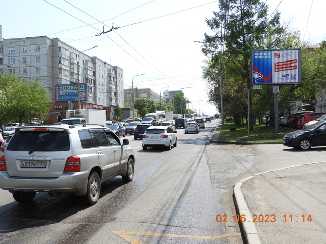 Фотография рекламного носителя, тип: Билборд 3x4, адрес: Высотная ул., д.25, Красноярск, Красноярский край, Россия. Сторона A1-A3 №806359