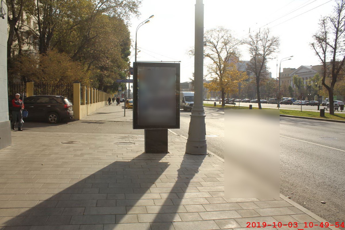 Фотография рекламного носителя, тип: Ситиформат 1.8x1.2, адрес: Ленинградский пр-т, д.32, Москва, Россия. Сторона В №794319
