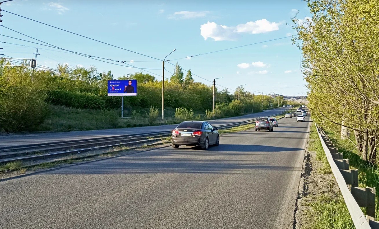 Фотография рекламного носителя, тип: Билборд 3x6, адрес: Северный переход ул., д.12, ост. Гора Пугачёва, Магнитогорск, Челябинская область, Россия. Сторона B №1088674