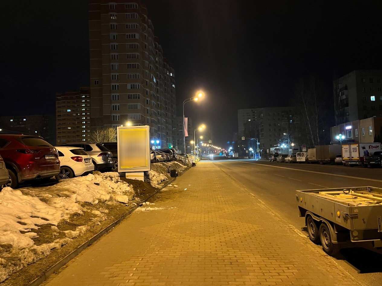 Фотография рекламного носителя, тип: Ситиформат 1.8x1.2, адрес: Лесная ул., д.5, Дзержинский, Московская область, Россия. Сторона Б №1078381