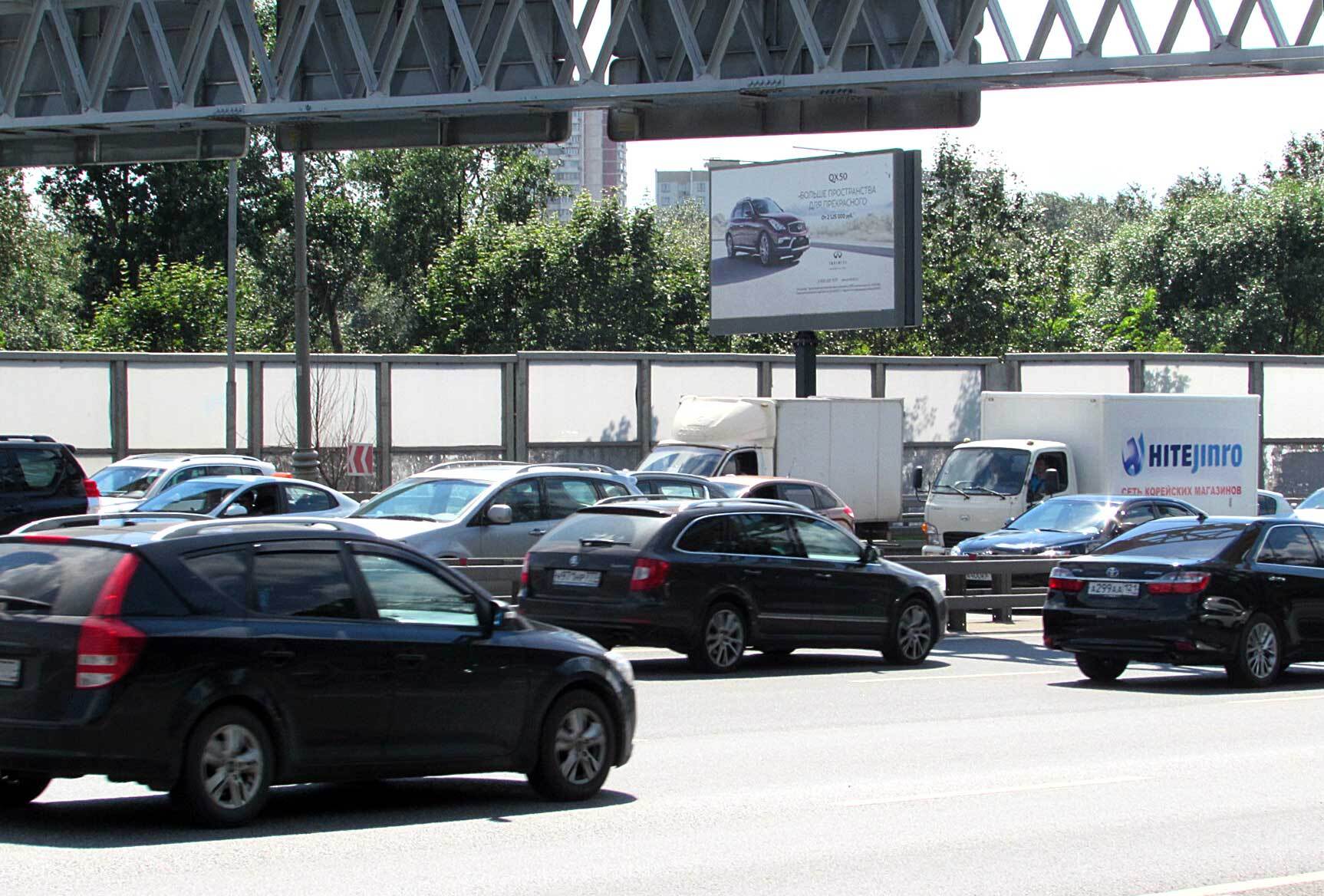 Фотография рекламного носителя, тип: Билборд 3x6, адрес: ТТК Х Загородное ш., Москва, Россия. Сторона B №620482