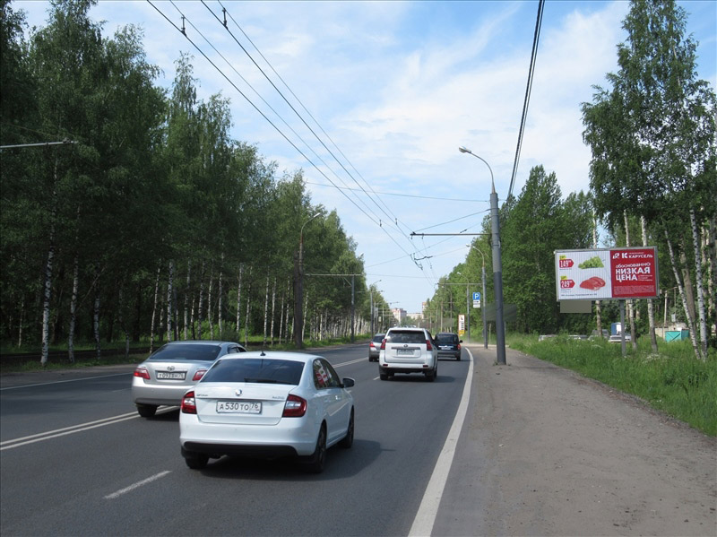 Фотография рекламного носителя, тип: Билборд 3x6, адрес: Ленинградский пр-т., д.35, Ярославль, Ярославская область, Россия. Сторона А1-А3 №523478