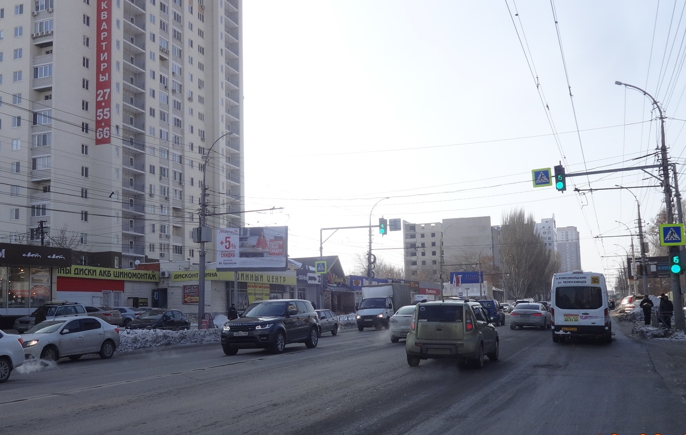 Фотография рекламного носителя, тип: Билборд 3x6, адрес: Чернышевского ул., д.80 Х 1-й Вакуровский пр-зд., Саратов, Саратовская область, Россия. Сторона B №992347