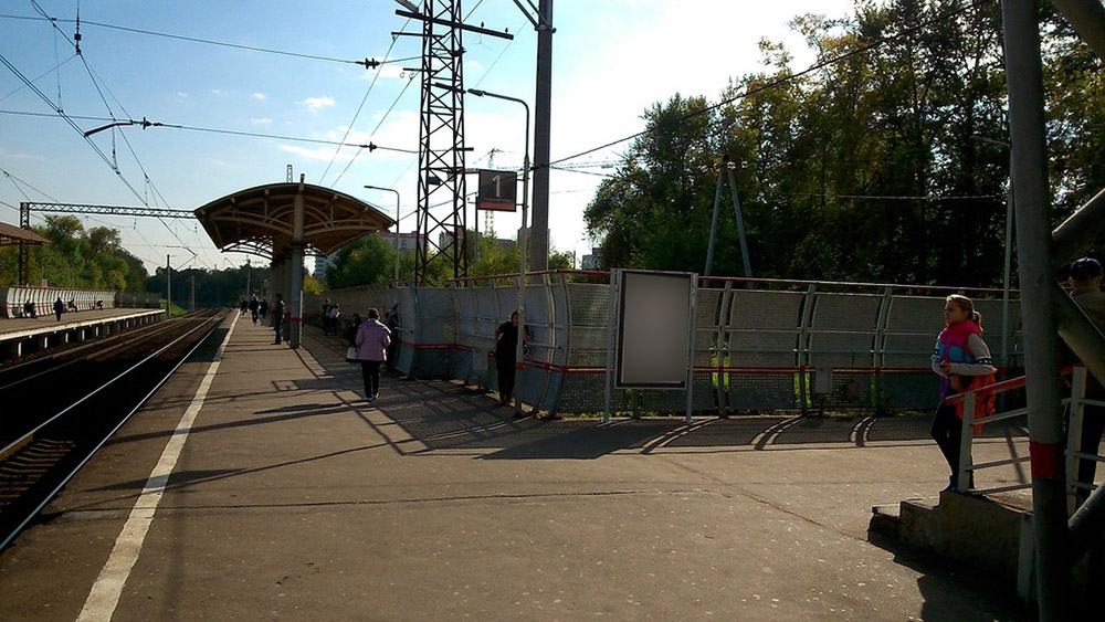 Фотография рекламного носителя, тип: Ситиформат 1.8x1.2, адрес: Силикатная ст., ж/д платформа, поз.1, Подольск, Московская область, Россия. Сторона А №627221