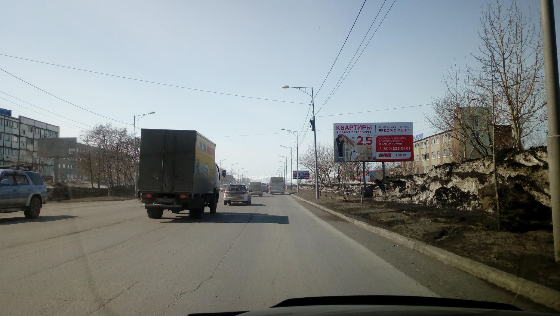 Фотография рекламного носителя, тип: Билборд 3x6, адрес: Победы пр-т., 10 000м, Энергосбыт, Петропавловск-Камчатский, Камчатский край, Россия. Сторона A №1041544