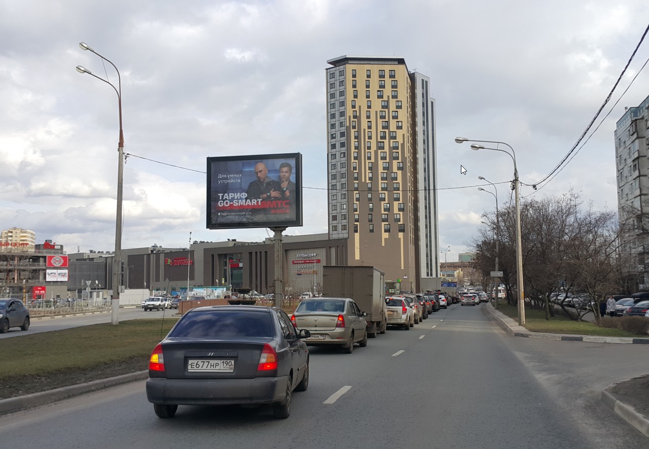 Фотография рекламного носителя, тип: Ситиборд 2.7x3.7, адрес: Новомытищинский пр-т., д.1, корп.2, Мытищи, Московская область, Россия. Сторона А №813270